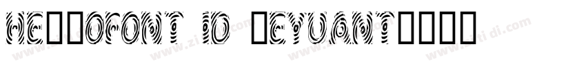 Hellofont ID LeYuanT字体转换